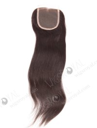 In Stock Indian Remy Hair 16" Straight Natural Color Top Closure STC-32