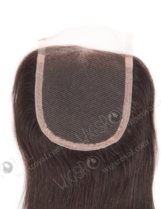 In Stock Indian Remy Hair 16" Straight Natural Color Top Closure STC-32