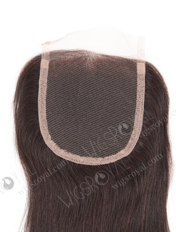 In Stock Indian Remy Hair 16" Straight Natural Color Top Closure STC-32-14223