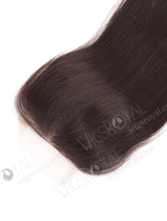 In Stock Indian Remy Hair 16" Straight Natural Color Top Closure STC-32-14222