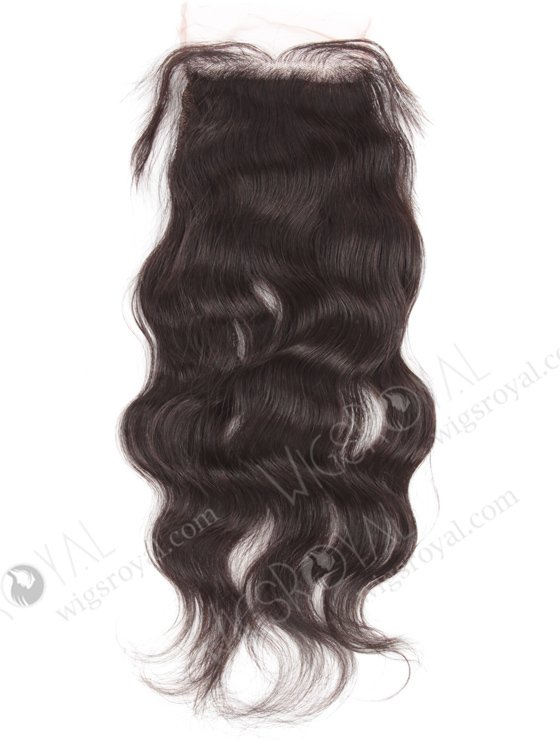 In Stock Indian Remy Hair 12" Natural Wave Natural Color Silk Top Closure STC-30-14251