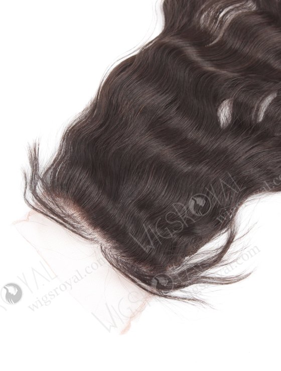 In Stock Indian Remy Hair 12" Natural Wave Natural Color Silk Top Closure STC-30-14252