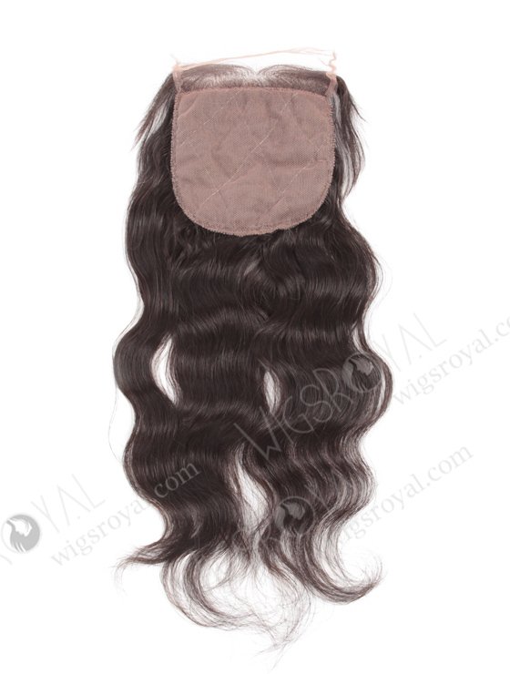 In Stock Indian Remy Hair 12" Natural Wave Natural Color Silk Top Closure STC-30-14254