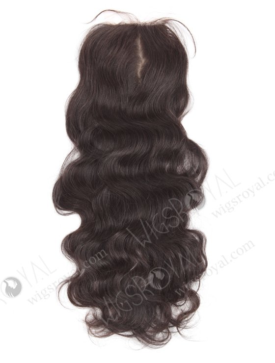 In Stock Indian Remy Hair 18" Natural Wave Natural Color Silk Top Closure STC-14-14272