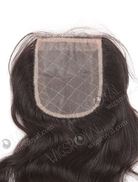In Stock Indian Remy Hair 18" Natural Wave Natural Color Silk Top Closure STC-14-14273