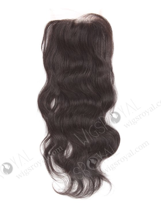 In Stock Indian Remy Hair 14" Natural Wave Natural Color Silk Top Closure STC-12-14256