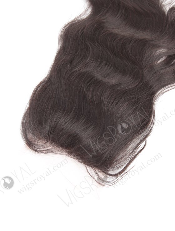 In Stock Indian Remy Hair 14" Natural Wave Natural Color Silk Top Closure STC-12-14257