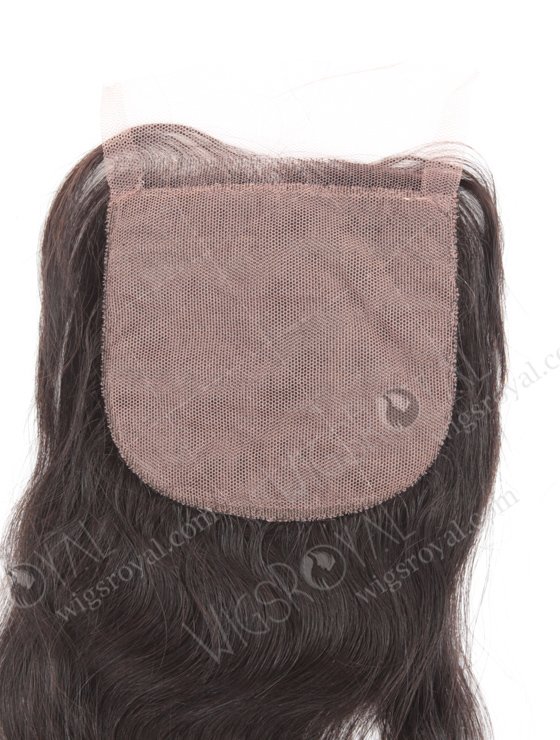 In Stock Indian Remy Hair 14" Natural Wave Natural Color Silk Top Closure STC-12-14262