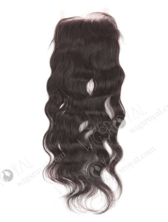 In Stock Indian Remy Hair 16" Natural Wave Natural Color Silk Top Closure STC-13-14268