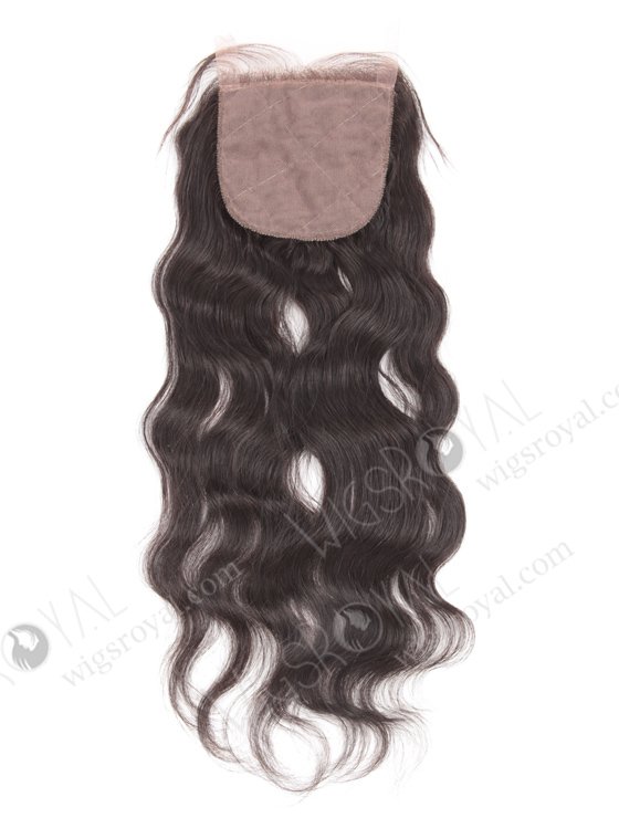In Stock Indian Remy Hair 16" Natural Wave Natural Color Silk Top Closure STC-13-14264