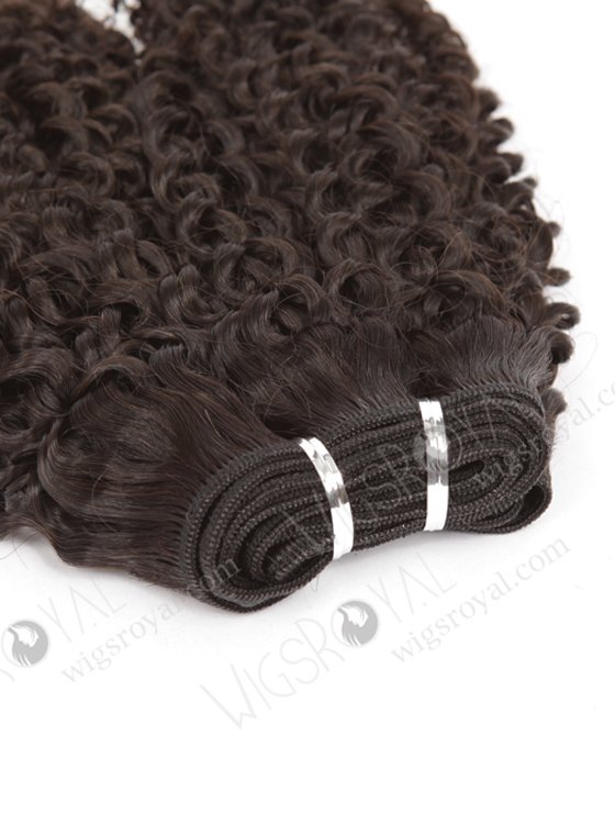 In Stock Brazilian Virgin Hair 14" 7mm Curl Natural Color Machine Weft SM-4106-14392