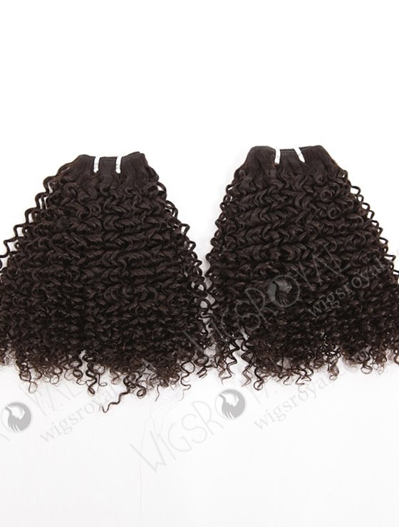 In Stock Brazilian Virgin Hair 14" 7mm Curl Natural Color Machine Weft SM-4106-14390