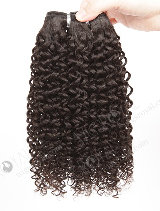 In Stock Brazilian Virgin Hair 14" 7mm Curl Natural Color Machine Weft SM-4106-14391