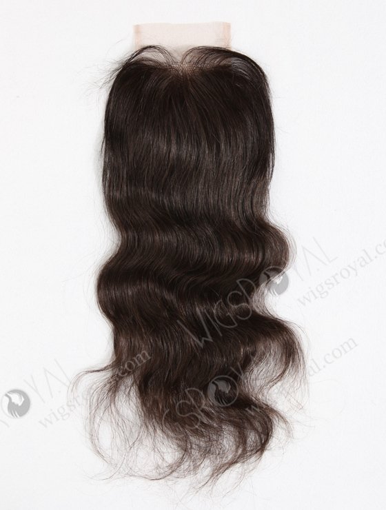 In Stock Malaysian Virgin Hair 12" Natural Straight Natural Color Top Closure STC-29-14235