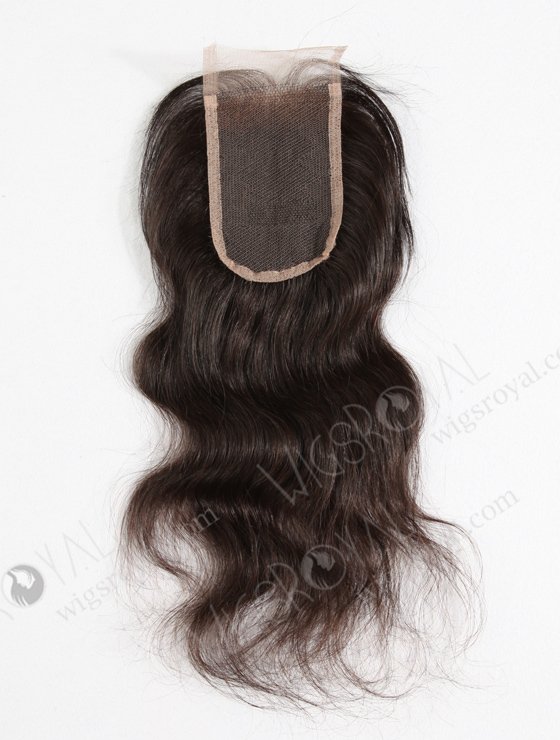 In Stock Malaysian Virgin Hair 12" Natural Straight Natural Color Top Closure STC-29