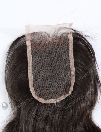 In Stock Malaysian Virgin Hair 12" Natural Straight Natural Color Top Closure STC-29