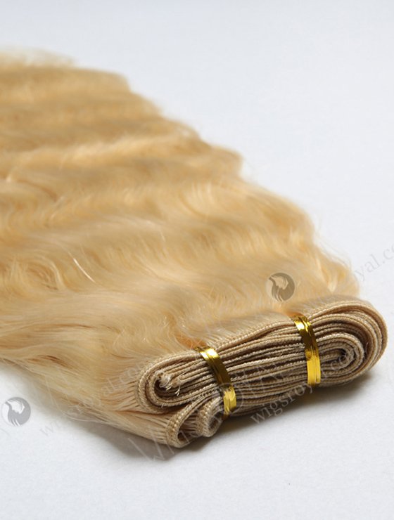 In Stock Malaysian Virgin Hair 18" Natural Wave 613# Color Machine Weft SM-335-14473