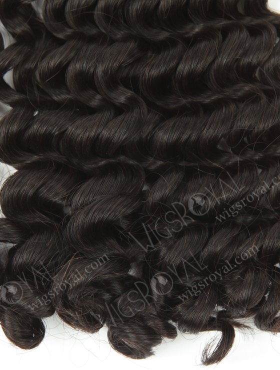 Hot Selling Double Drawn 18'' 5a Peruvian Virgin Deep Curly Natural Color Hair Wefts WR-MW-152-15794