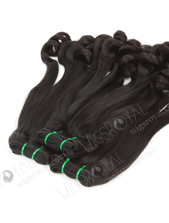 Fashionable Double Drawn 18'' 7A Peruvian Virgin Tighter Tip Curl Hair Wefts WR-MW-158-15746