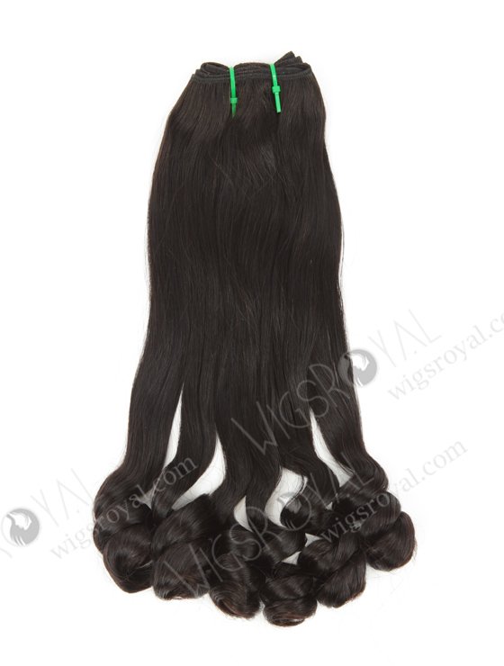 Fashionable Double Drawn 18'' 7A Peruvian Virgin Tighter Tip Curl Hair Wefts WR-MW-158-15748