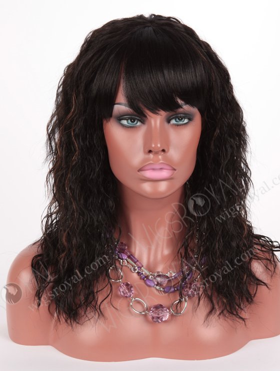 In Stock Normal Synthetic Wig Medium Wavy JODY-1BF30#-15601
