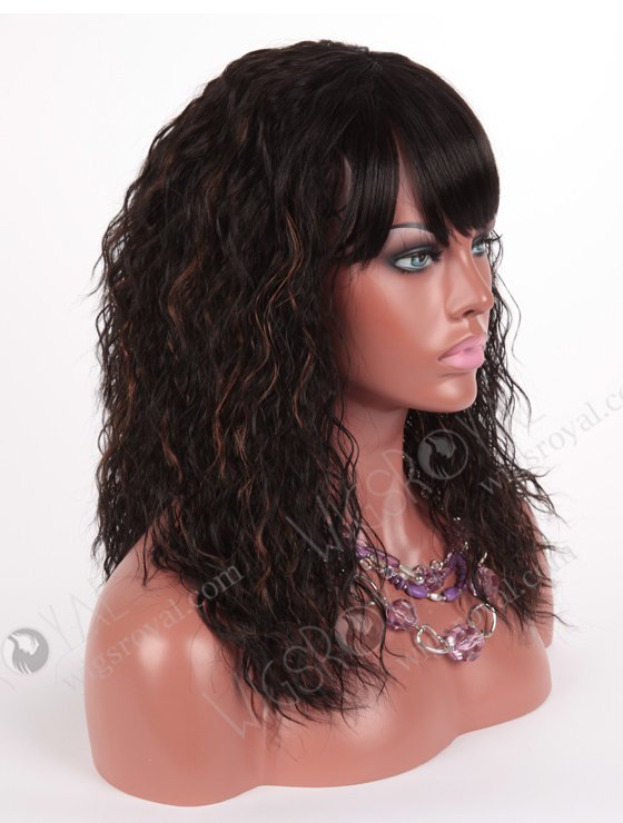In Stock Normal Synthetic Wig Medium Wavy JODY-1BF30#-15603
