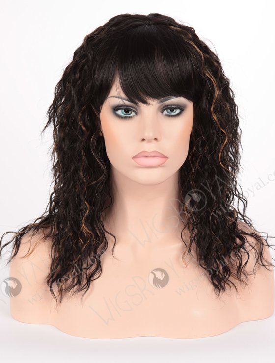 In Stock Normal Synthetic Wig Medium Wavy JODY-1BF27#-15595