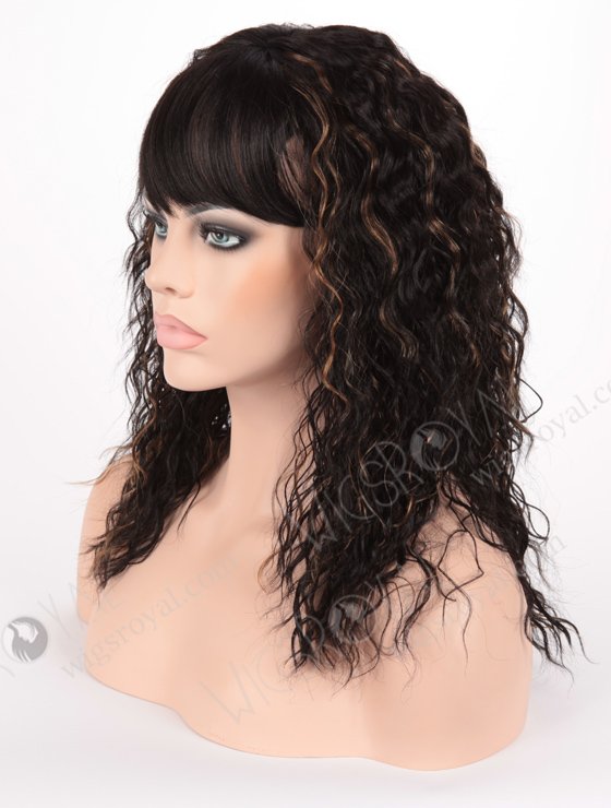 In Stock Normal Synthetic Wig Medium Wavy JODY-1BF27#-15596