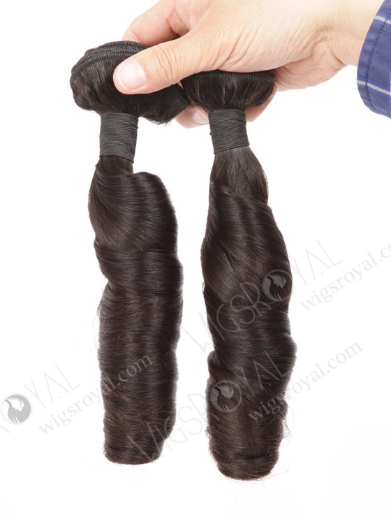Top Quality 14'' Peruvian Virgin Loose Spiral Curl Natural Color Hair Wefts WR-MW-149-15815