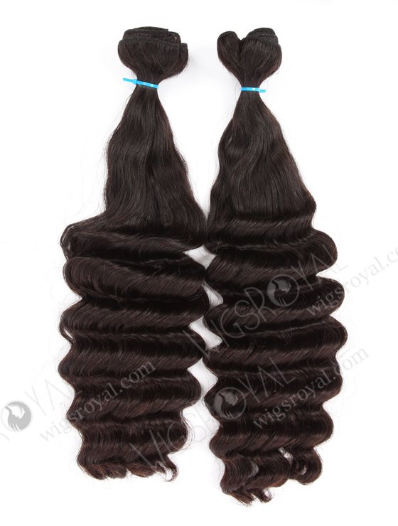 Fashionable Double Draw 20'' Peruvian Virgin Deep Body Wave Human Hair Wefts WR-MW-142-15850