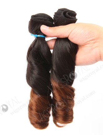Double Draw 10'' Peruvian Virgin Loose Spiral Curl T-natural/30# Color Human Hair Wefts WR-MW-144