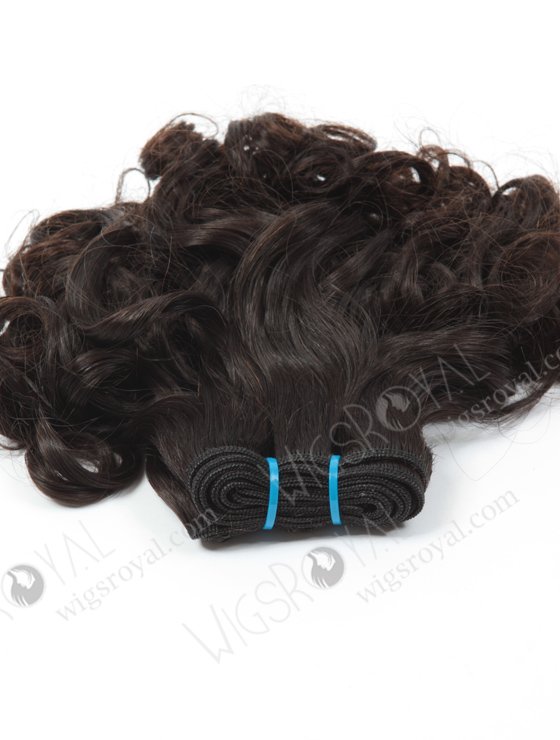 Grade 7A 12'' Peruvian Virgin Natural Color Human Hair Wefts WR-MW-125-15943