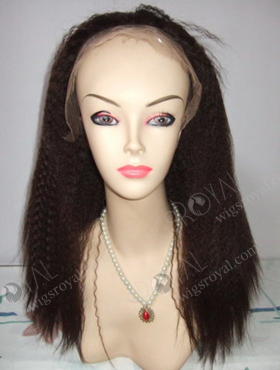 In Stock Synthetic Hair Lace Front Wig 18" Kinky Straight Color 4# SP-014-2-16531