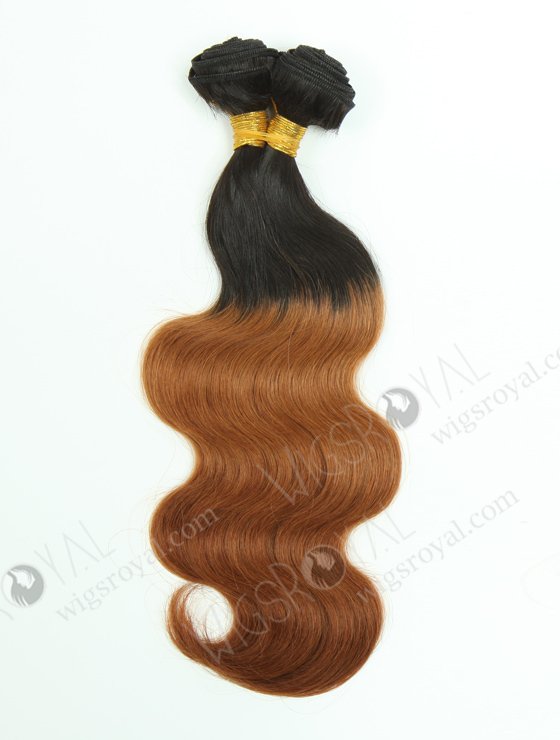 Top Quality Two Tone 14'' Chinese Virgin Body Wave Human Hair Wefts WR-MW-101-16082