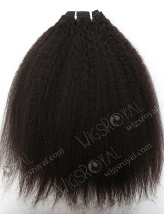 Natural Black Kinky Straight Human Hair Extension WR-MW-030