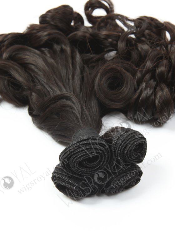In Stock 7A Peruvian Virgin Hair 14" Double Drawn Tighter Tip Curl Natural Color Machine Weft SM-656-16299