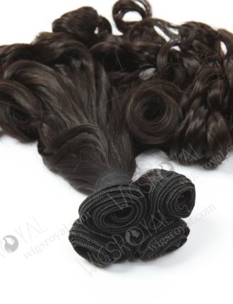 In Stock 7A Peruvian Virgin Hair 14" Double Drawn Tighter Tip Curl Natural Color Machine Weft SM-656
