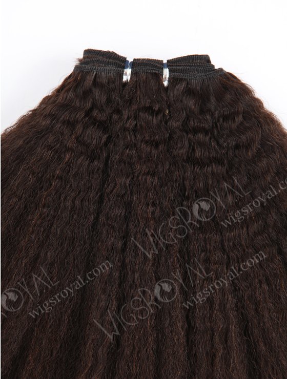 In Stock Indian Virgin Hair 12" Kinky Straight Natural Color Machine Weft SM-223-16192