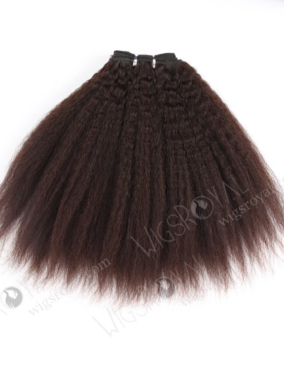 In Stock Indian Virgin Hair 12" Kinky Straight Natural Color Machine Weft SM-223-16194