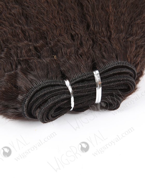 In Stock Indian Virgin Hair 12" Kinky Straight Natural Color Machine Weft SM-223-16193