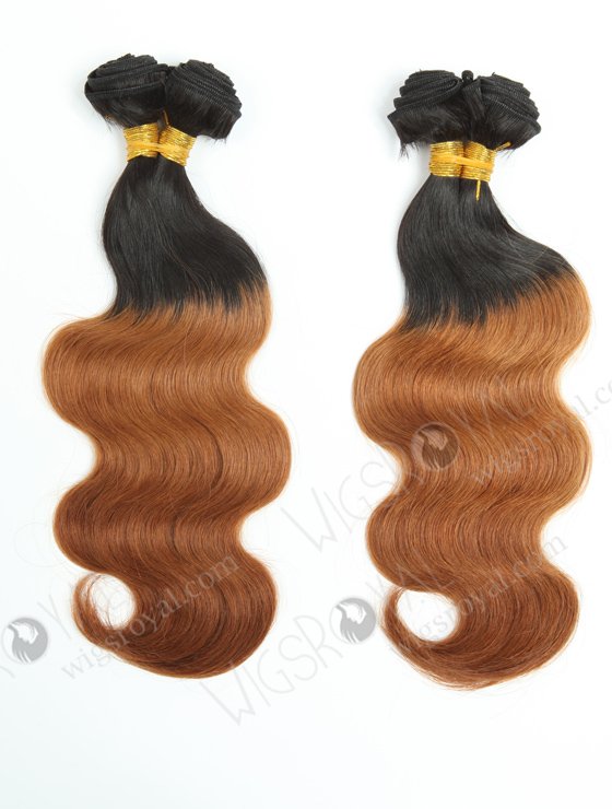 Top Quality Two Tone 14'' Chinese Virgin Body Wave Human Hair Wefts WR-MW-101-16078