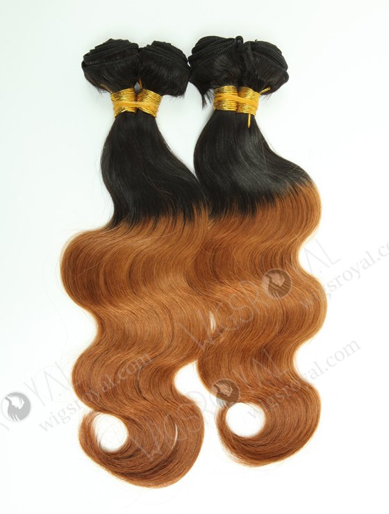 Top Quality Two Tone 14'' Chinese Virgin Body Wave Human Hair Wefts WR-MW-101-16080