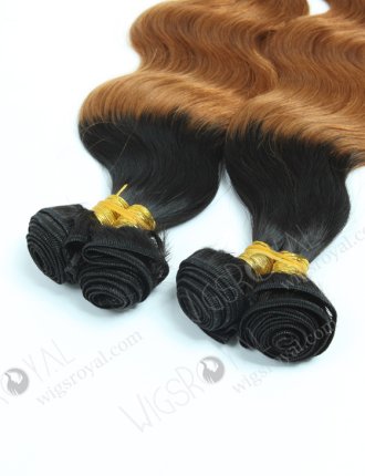 Top Quality Two Tone 14'' Chinese Virgin Body Wave Human Hair Wefts WR-MW-101