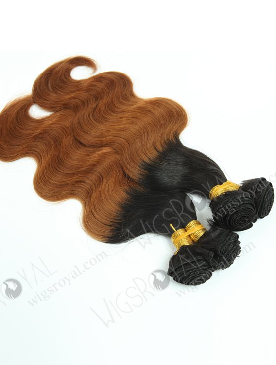 Top Quality Two Tone 14'' Chinese Virgin Body Wave Human Hair Wefts WR-MW-101-16081