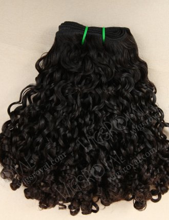 7A grade Peruvian hair double draw very tight pissy weft hair WR-MW-111