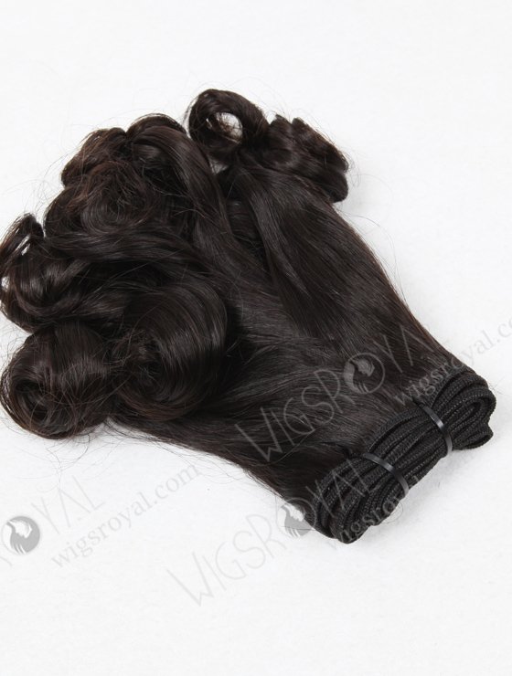 Double Draw 12" Tip Curl Brazilian Human Hair Weave Sale WR-MW-094-16116