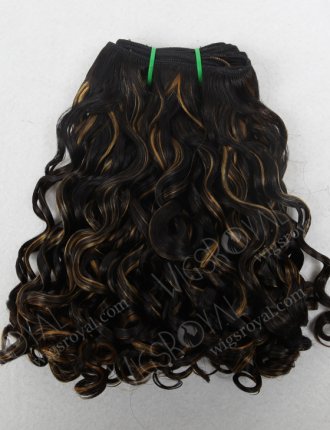 Bouncy Curl(tighter tip) Highlights Color Brazilian Hair Bundles WR-MW-086