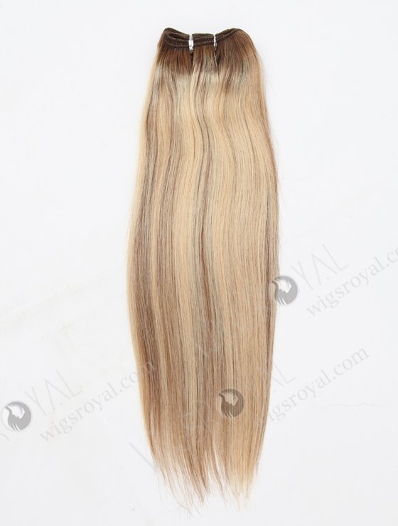 In Stock Malaysian Virgin Hair 14" Straight T9/60# with 9# highlights Color Machine Weft SM-358-16243
