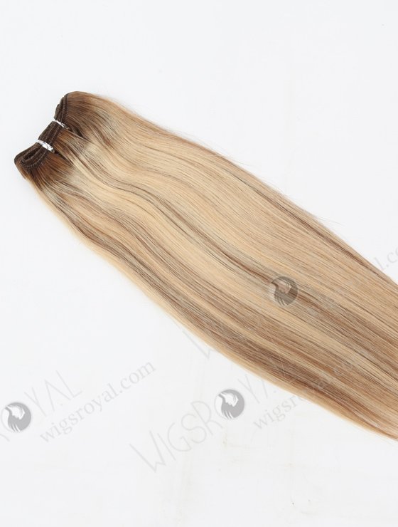 In Stock Malaysian Virgin Hair 14" Straight T9/60# with 9# highlights Color Machine Weft SM-358-16244