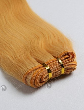 Yellow Color 100 Percent Brazilian Hair Weaving WR-MW-066
